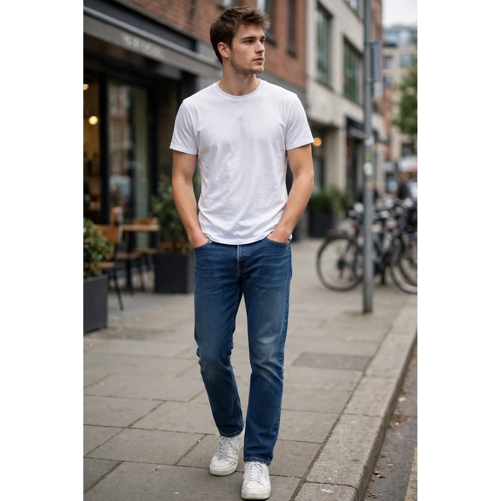 Levi's 511 Slim Fit Leg Jeans Mens 32x30 Medium Blue Denim Casual Streetwear